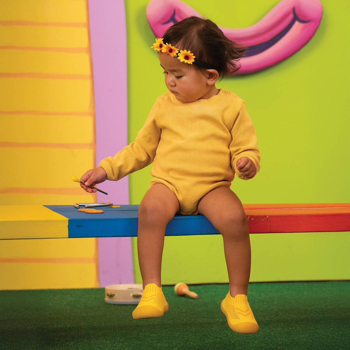 Duckies Slip-On Wiggles Yellow