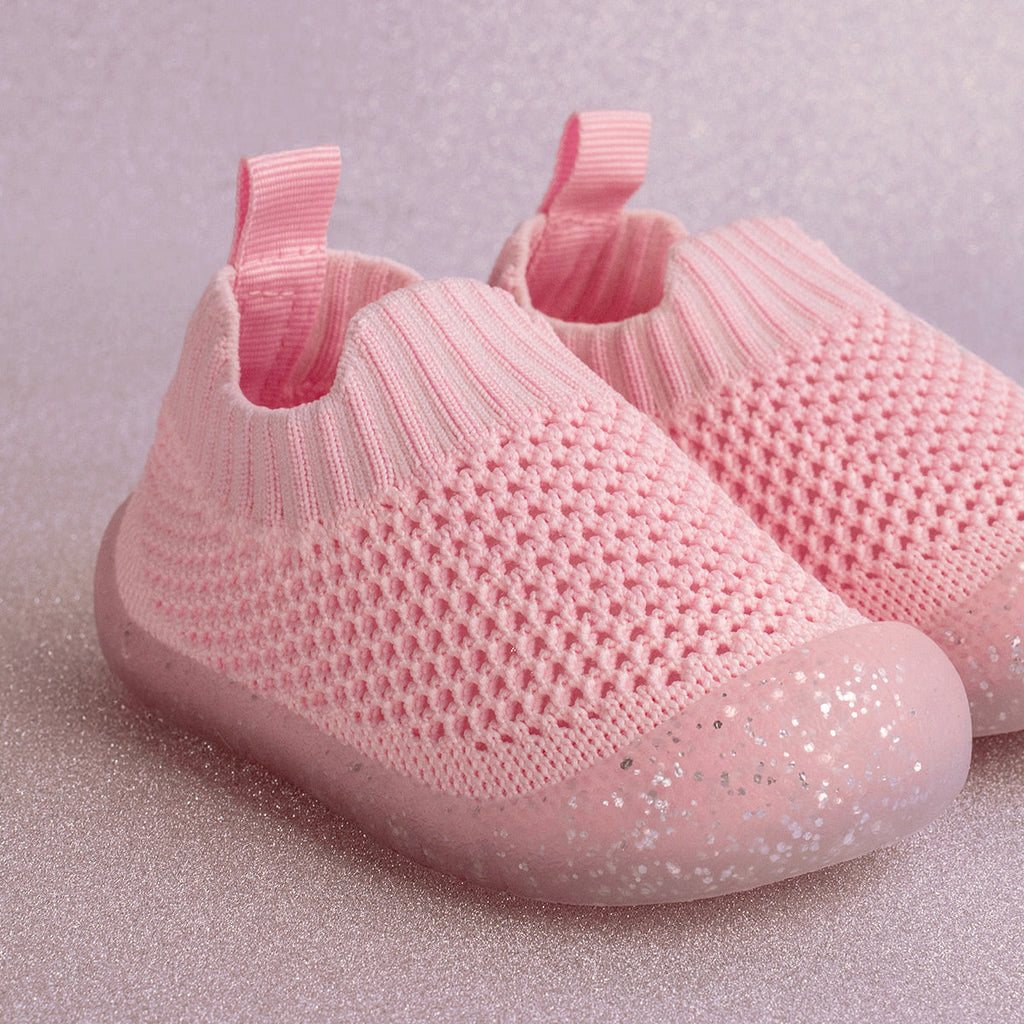 Duckies Slip-On Glitter Pink