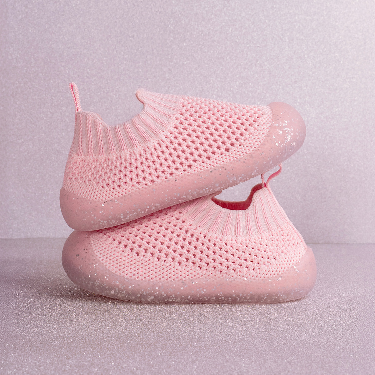 Duckies Slip-On Glitter Pink