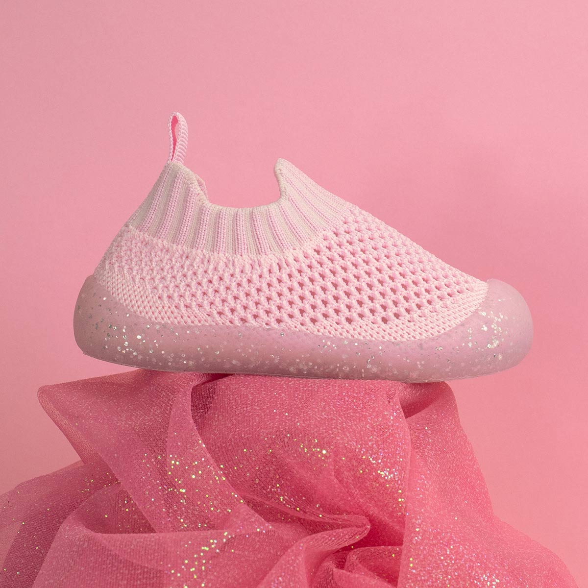 Duckies Slip-On Glitter Pink