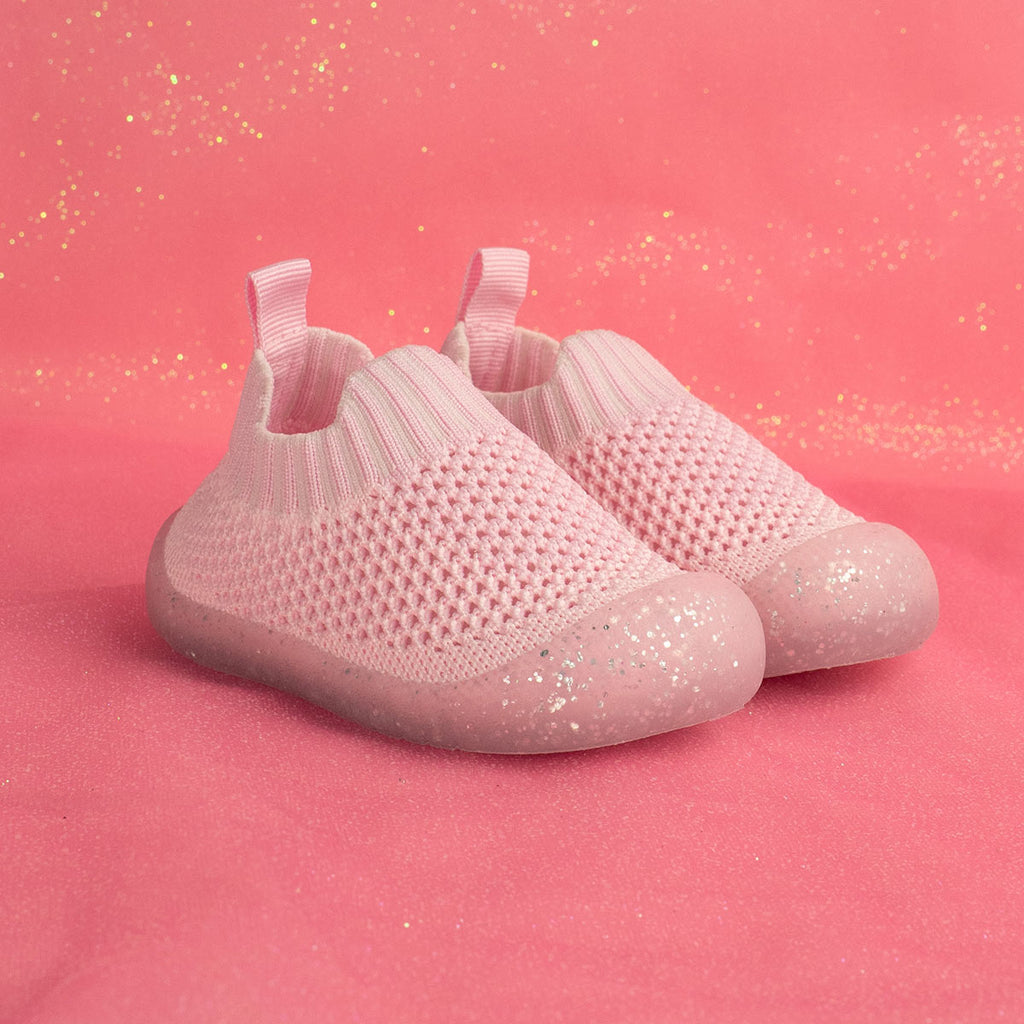 Duckies Slip-On Glitter Pink