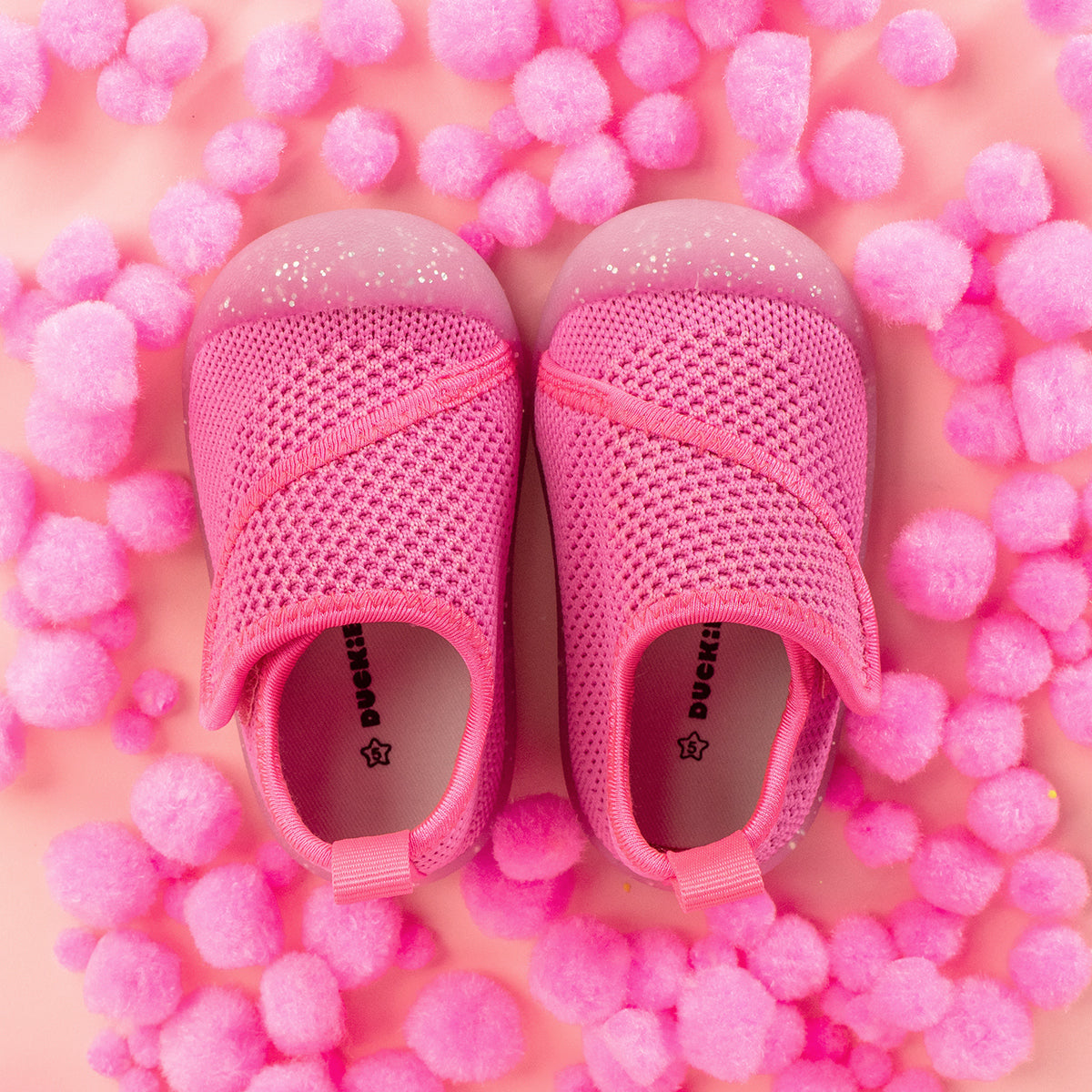 Duckies Velcro Pop Glitter