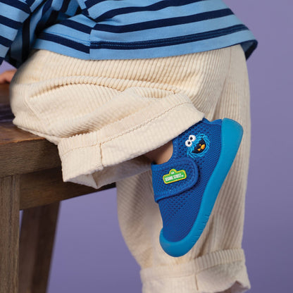 Duckies Velcro Cookie Monster Blue