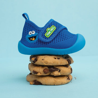 Duckies Velcro Cookie Monster Blue