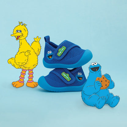 Duckies Velcro Cookie Monster Blue