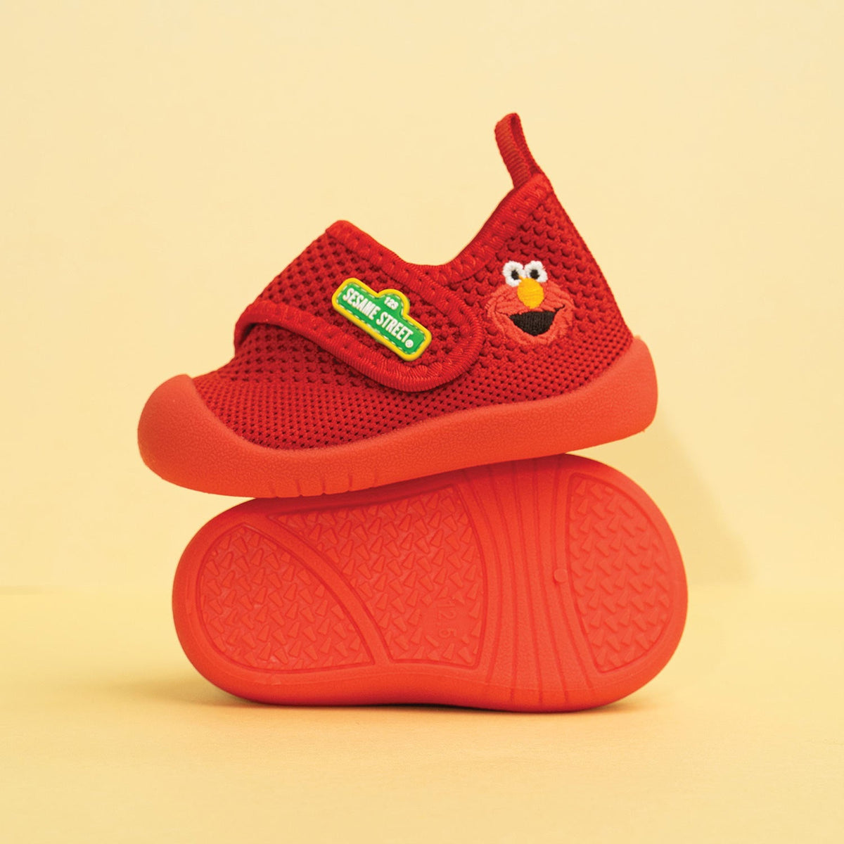 Duckies Velcro Elmo Red