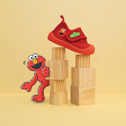 Duckies Velcro Elmo Red