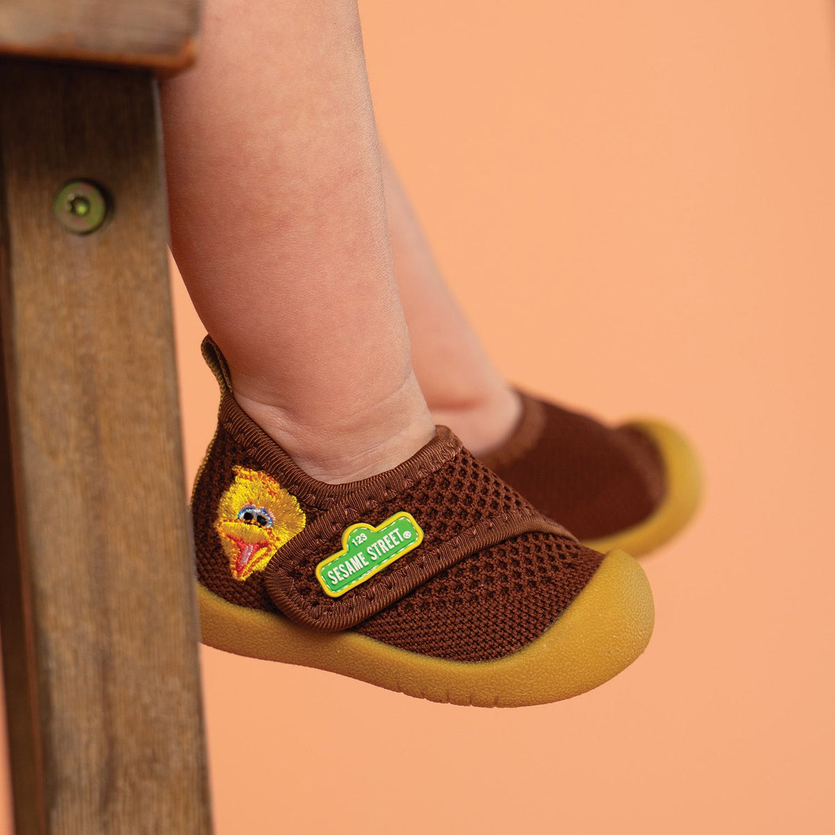 Duckies Velcro Bird Bird Brown