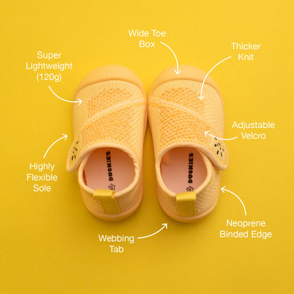 Duckies Velcro - Sunshine Yellow