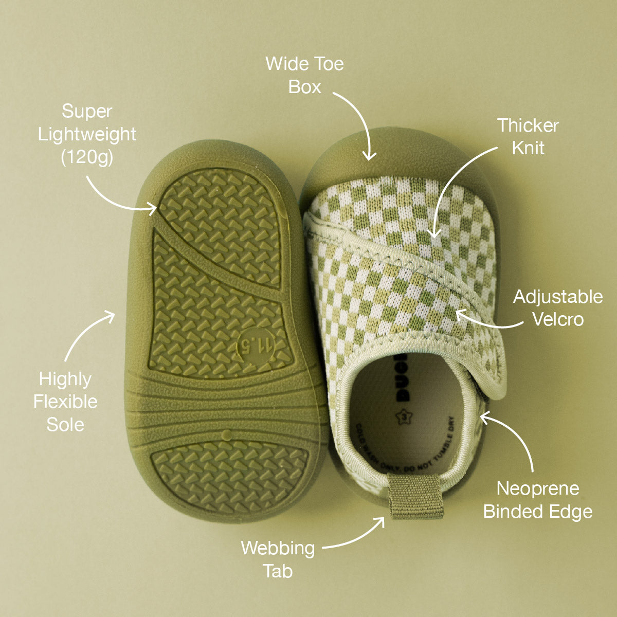 Duckies Velcro Apple Checker