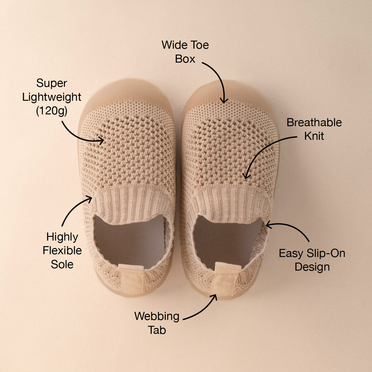Duckies Slip-On Oat Fleck