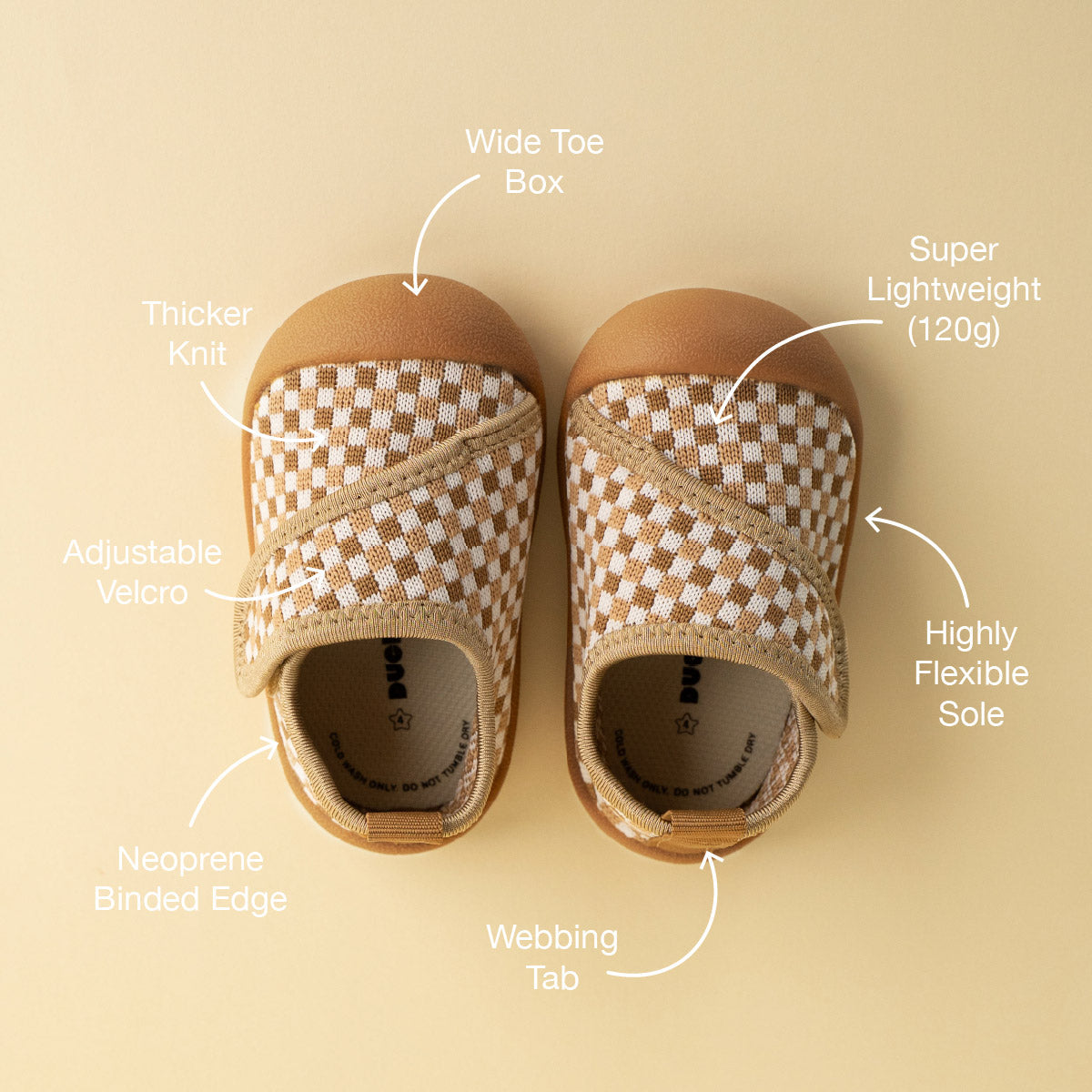 Duckies Velcro Peanut Checker