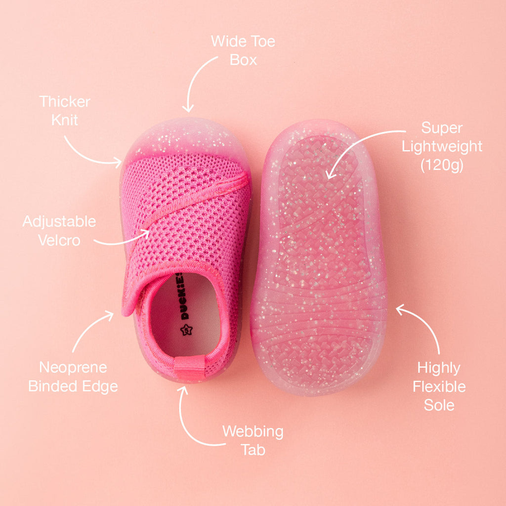 Duckies Velcro Pop Glitter