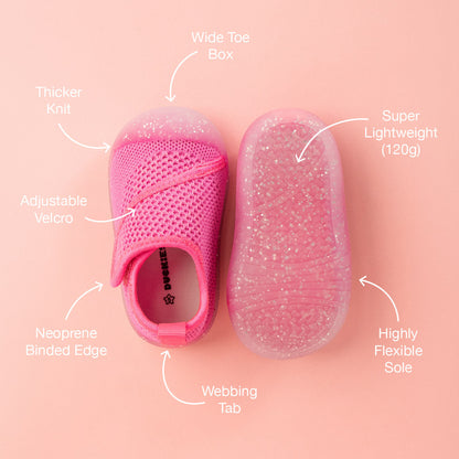 Duckies Velcro Pop Glitter